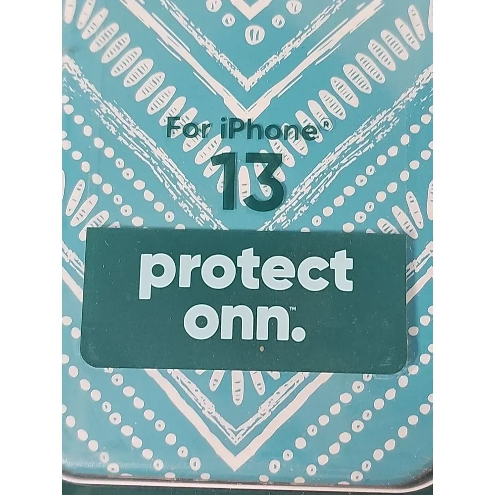 onn.‎ iPhone 13 Phone Case Durable Gel Aztec Printed Cellphone Protector
